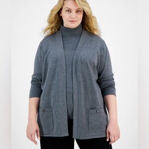 NWOT Anne Klein
Women's Malibu Fine Rib Open-Front Cardigan